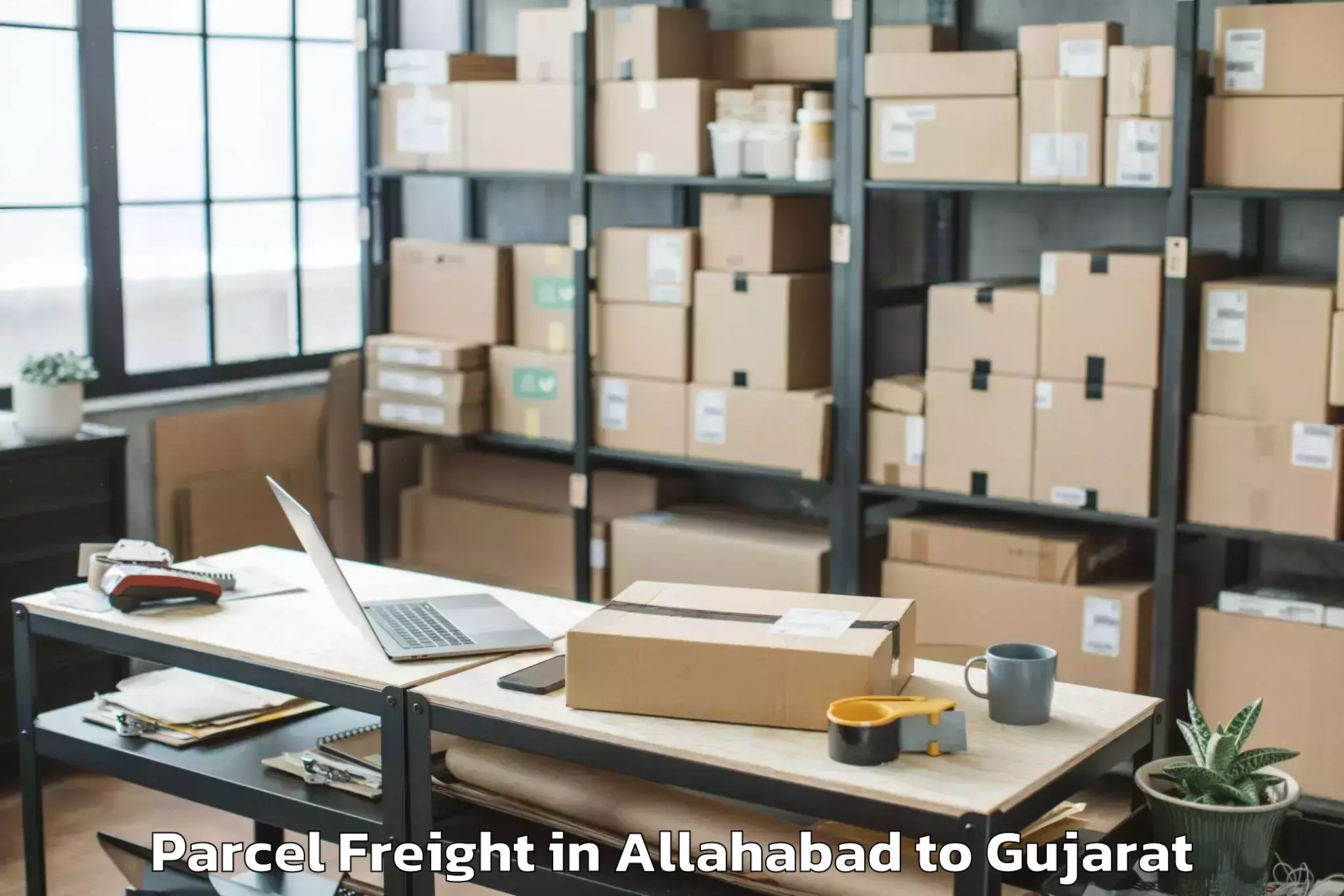 Easy Allahabad to Umreth Parcel Freight Booking